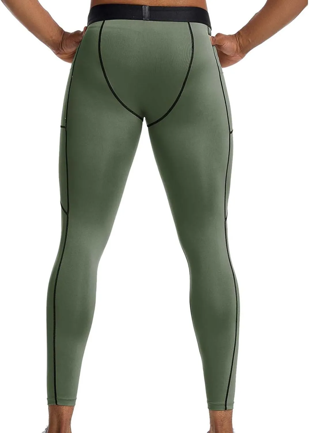 CRNTCEM Men's Fitness Compression Pants Athletic Running Sports Tights Leggings Quick Dry Gym Muscle Bodybuilding Tight Pants
