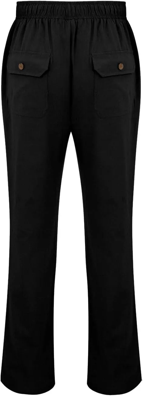 CRNTCEM Summer Beach Yoga Pants for Men Casual Solid Drawstring Athletic Jogging Trousers Quick Dry Sports Fitness Sweatpants