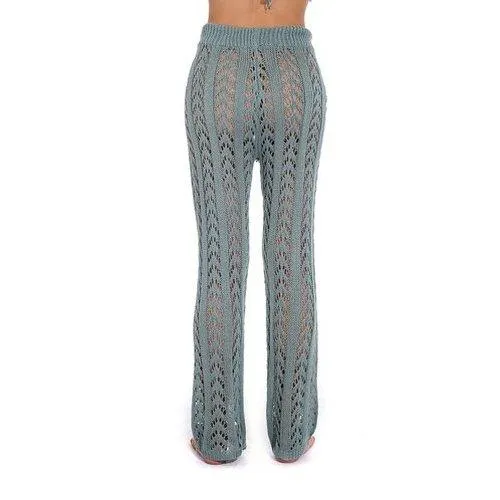 Crochet Hollow Out Swimsuit Cover Up Pant
