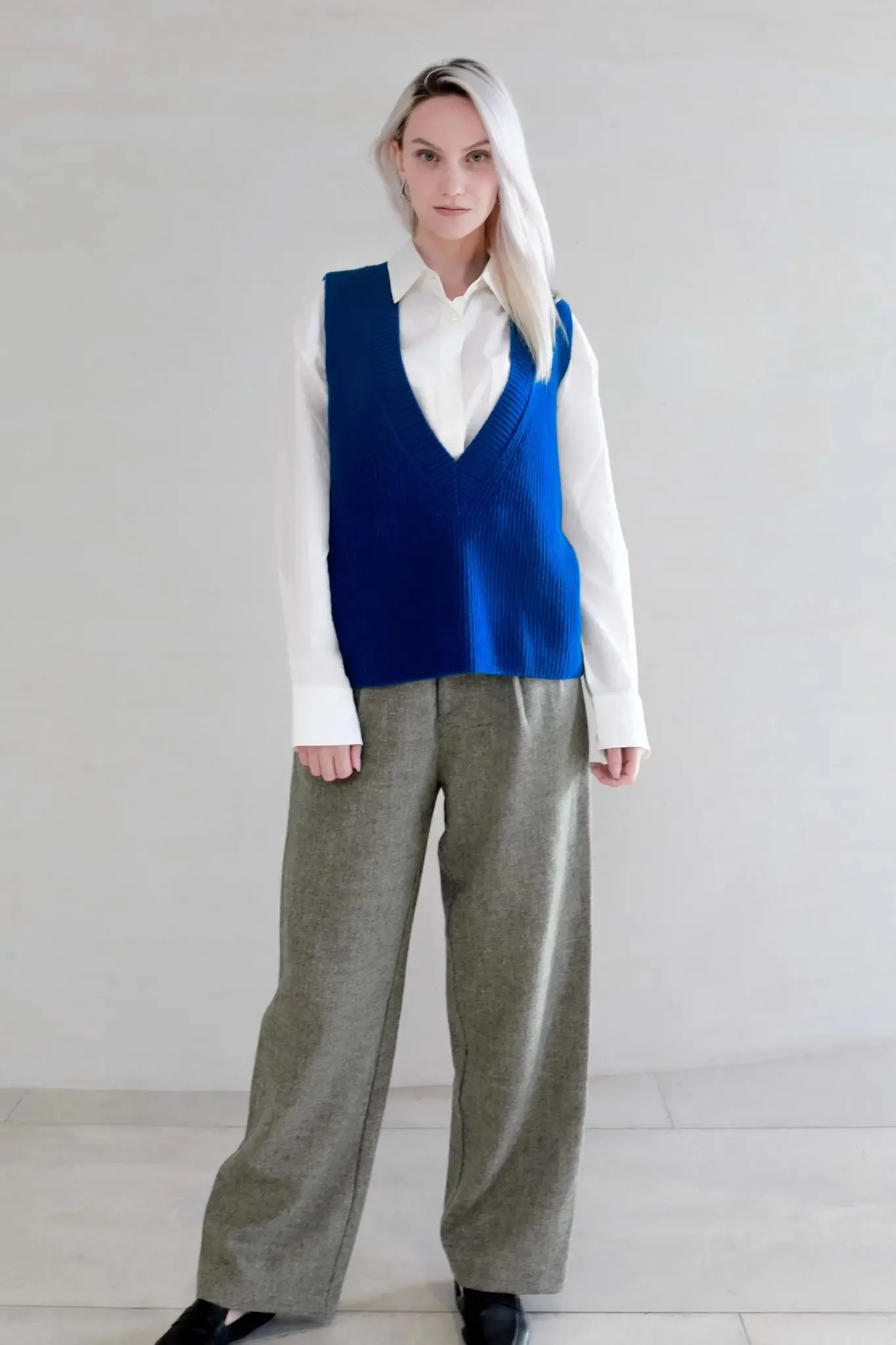 Deep V-Neck Sweater Vest