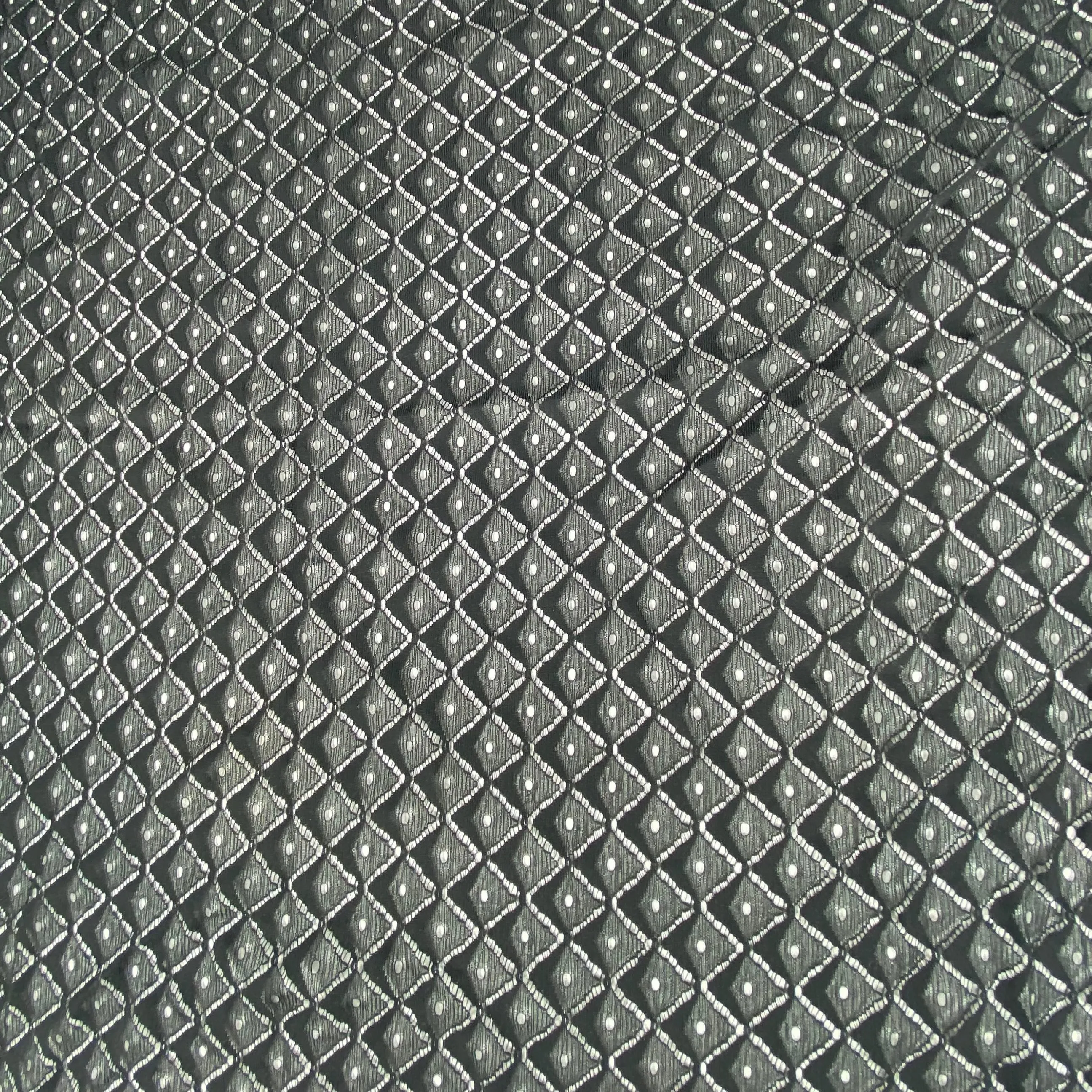 Diamond Patterned Lace - Black
