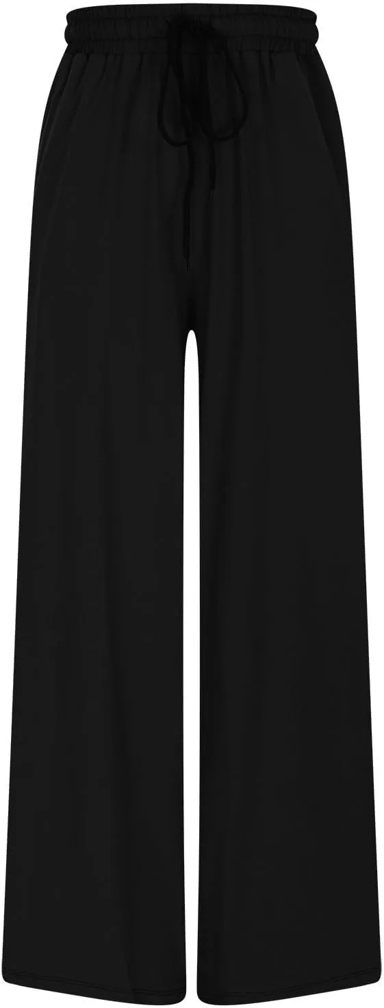 Fleece Lined Harem Pants for Ladies Yoga Sports Dance Lounge Pants Comfort High Waisted Athletic Pants with Pockets