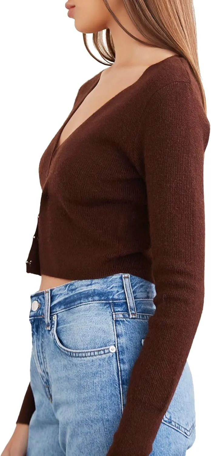 Forever 21 Women's Hook-and-Eye Cardigan Sweater