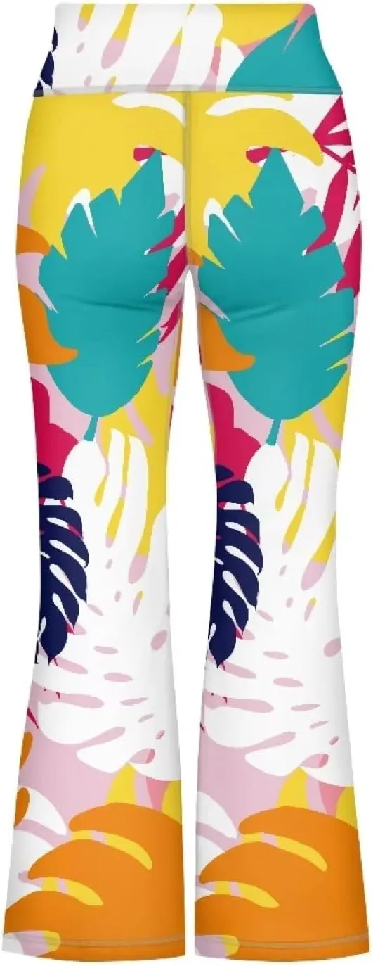 Girls' Flare Leggings Size 5-14T High Waisted Bottoms Pants Yoga Pants Casual Leggings for Girls