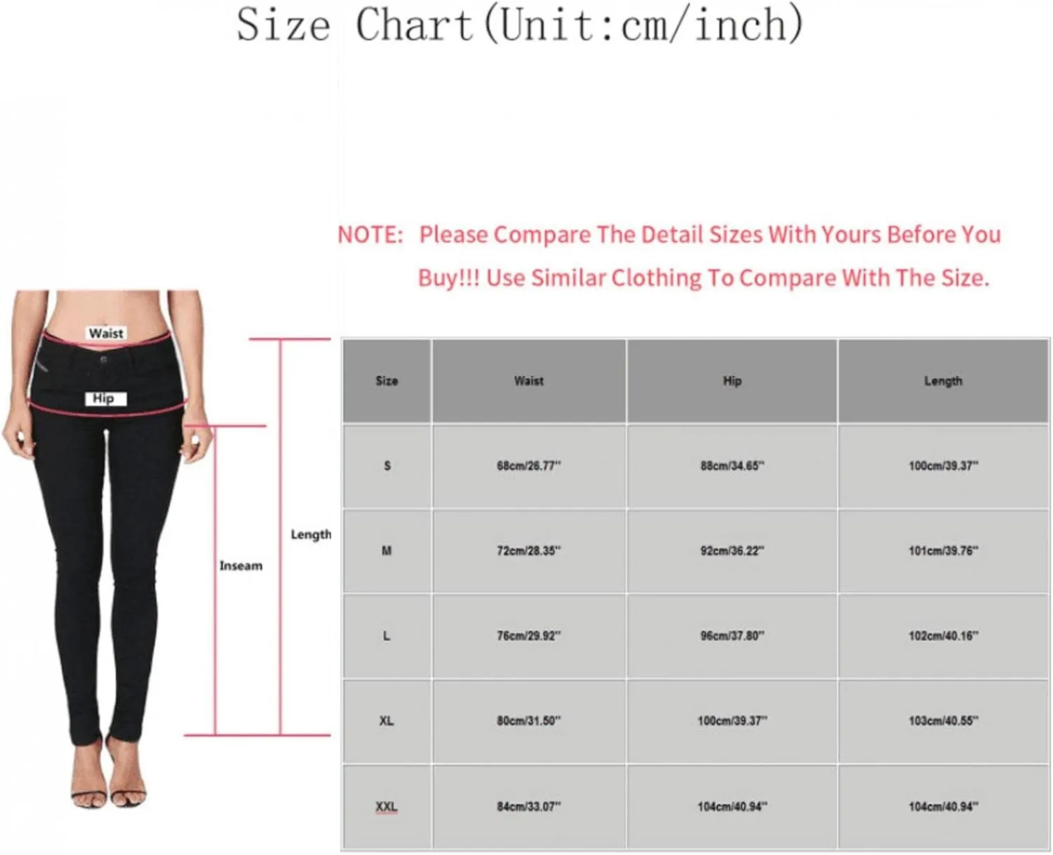 GOKKILRW Women's Stretch Jeggings with Pockets High Wasit Pull-On Slimming Butt Lift Skinny Jeans Pencil Denim Pants Tights