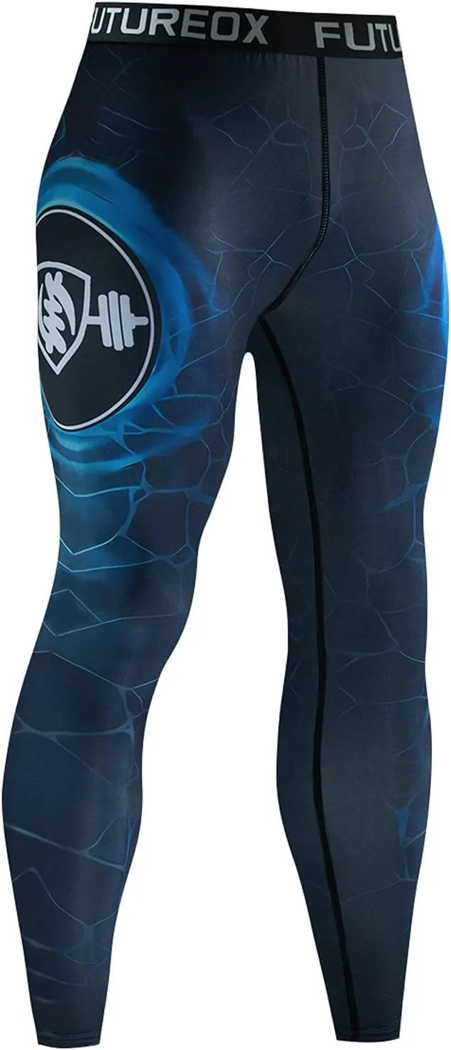 Gym Pants Seamless High Waist Stretchy Workout Running Sports Compression Pants Mens Quick Dry Athletic Leggings