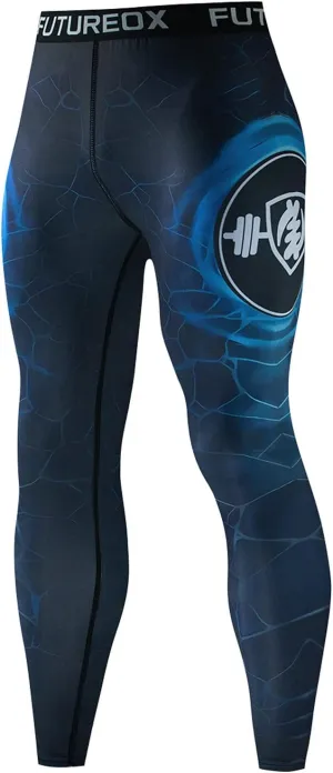 Gym Pants Seamless High Waist Stretchy Workout Running Sports Compression Pants Mens Quick Dry Athletic Leggings