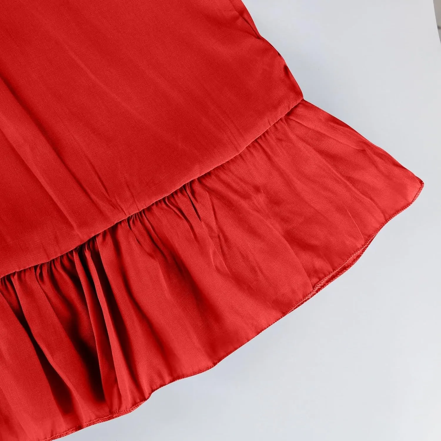 Halter Maxi Dresses for Women Sleeveless Tiered Flowy Long Dress Summer Loose Smocked Ruffle Swing Beach Dresses