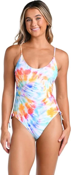 Hobie Women's Standard Side Shirred One Piece Swimsuit