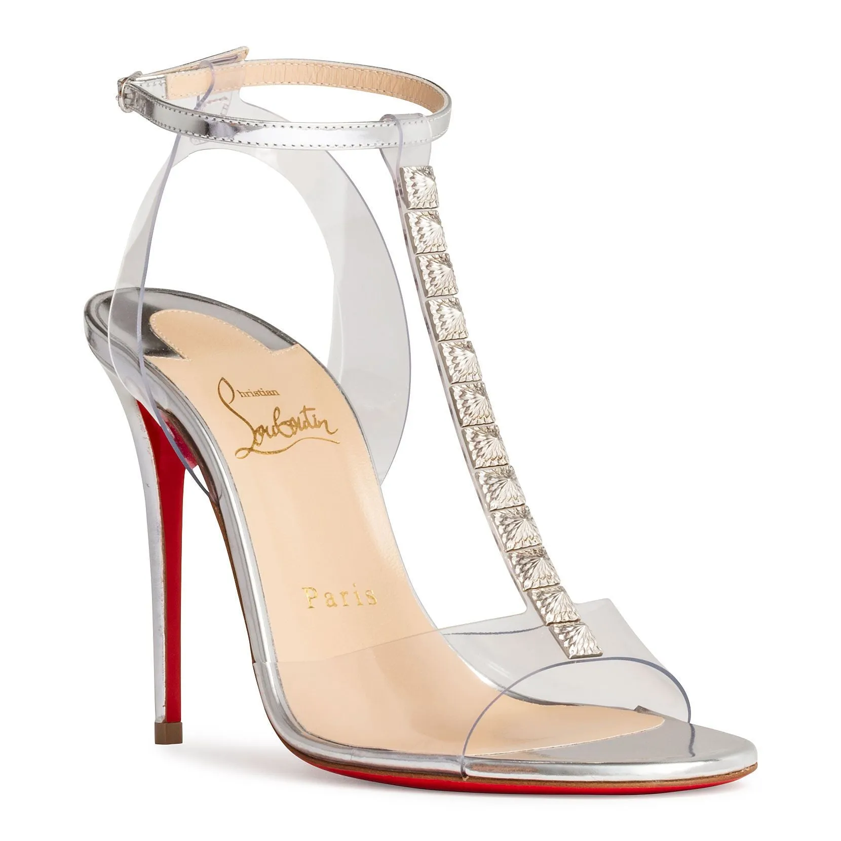 Jamais Assez 100 pvc silver sandals
