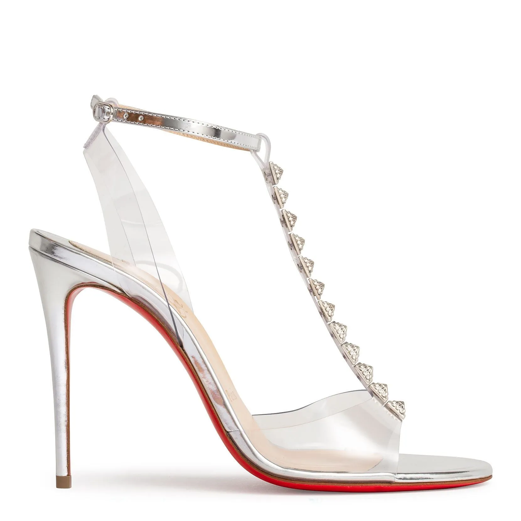 Jamais Assez 100 pvc silver sandals