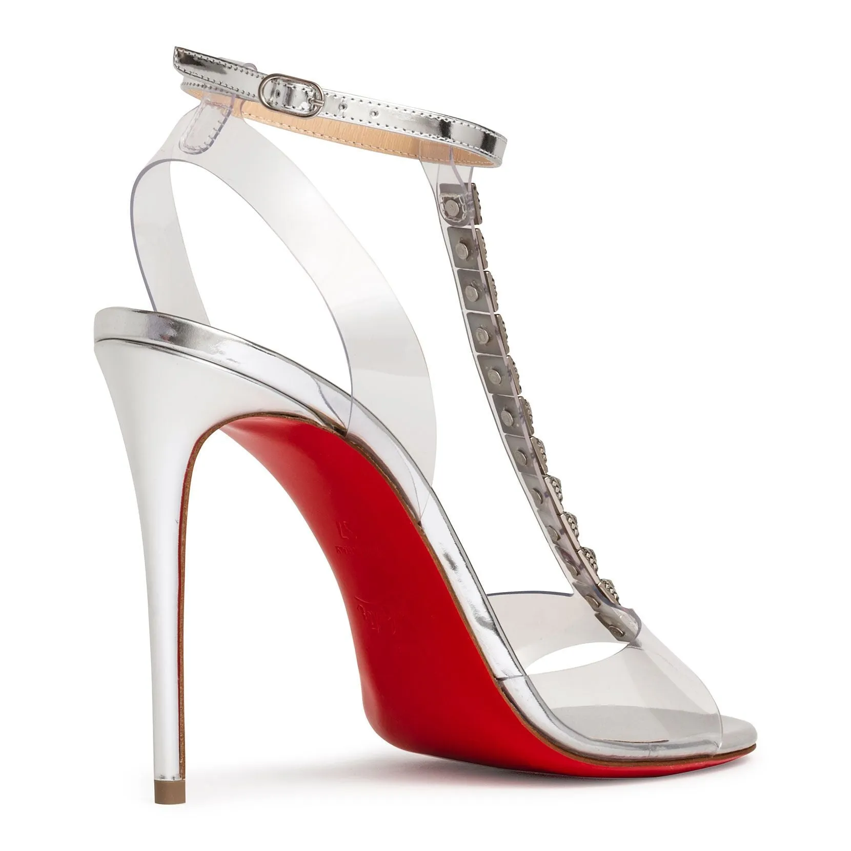 Jamais Assez 100 pvc silver sandals