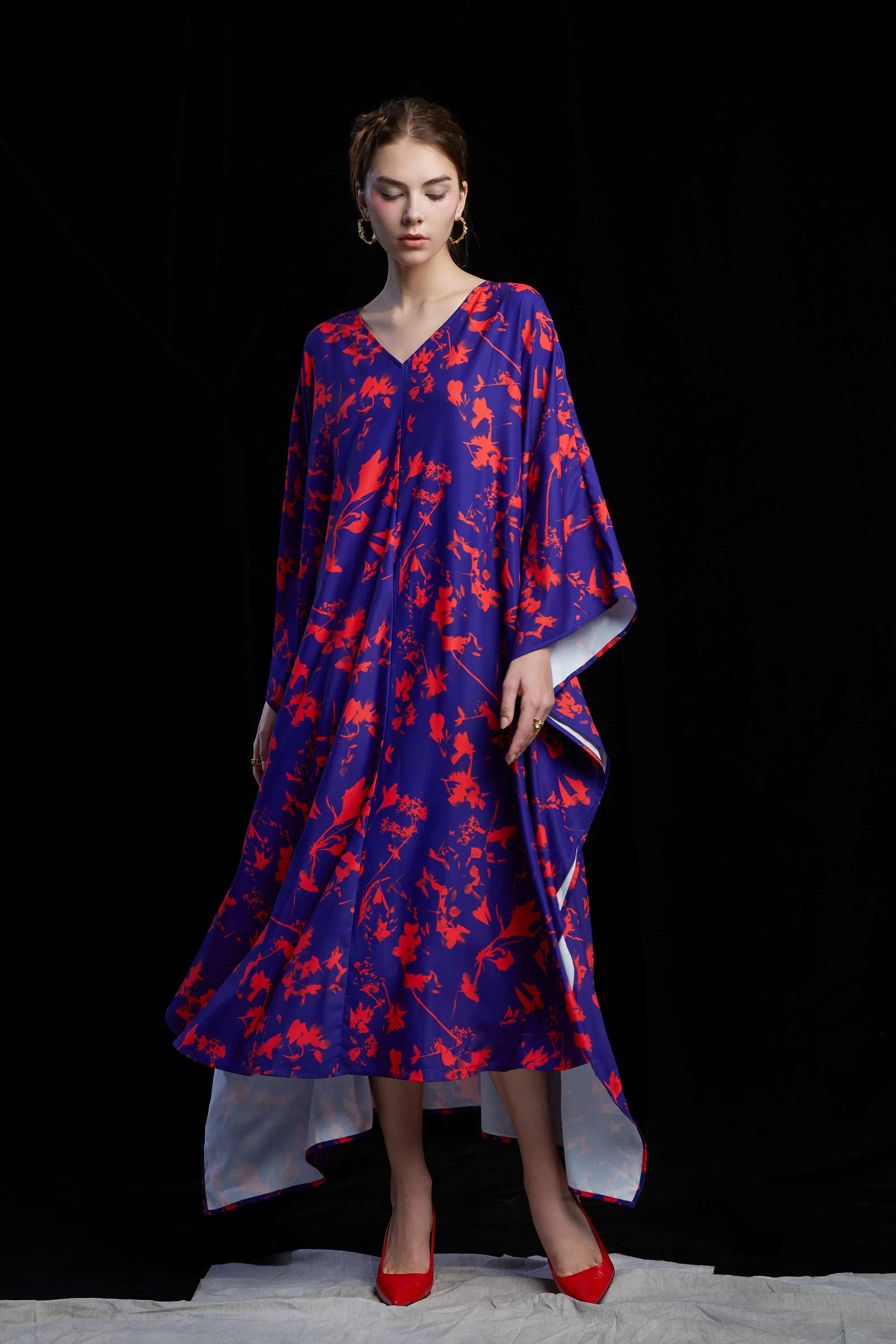 Kaftan (Blue Flamingo Cyanotype)