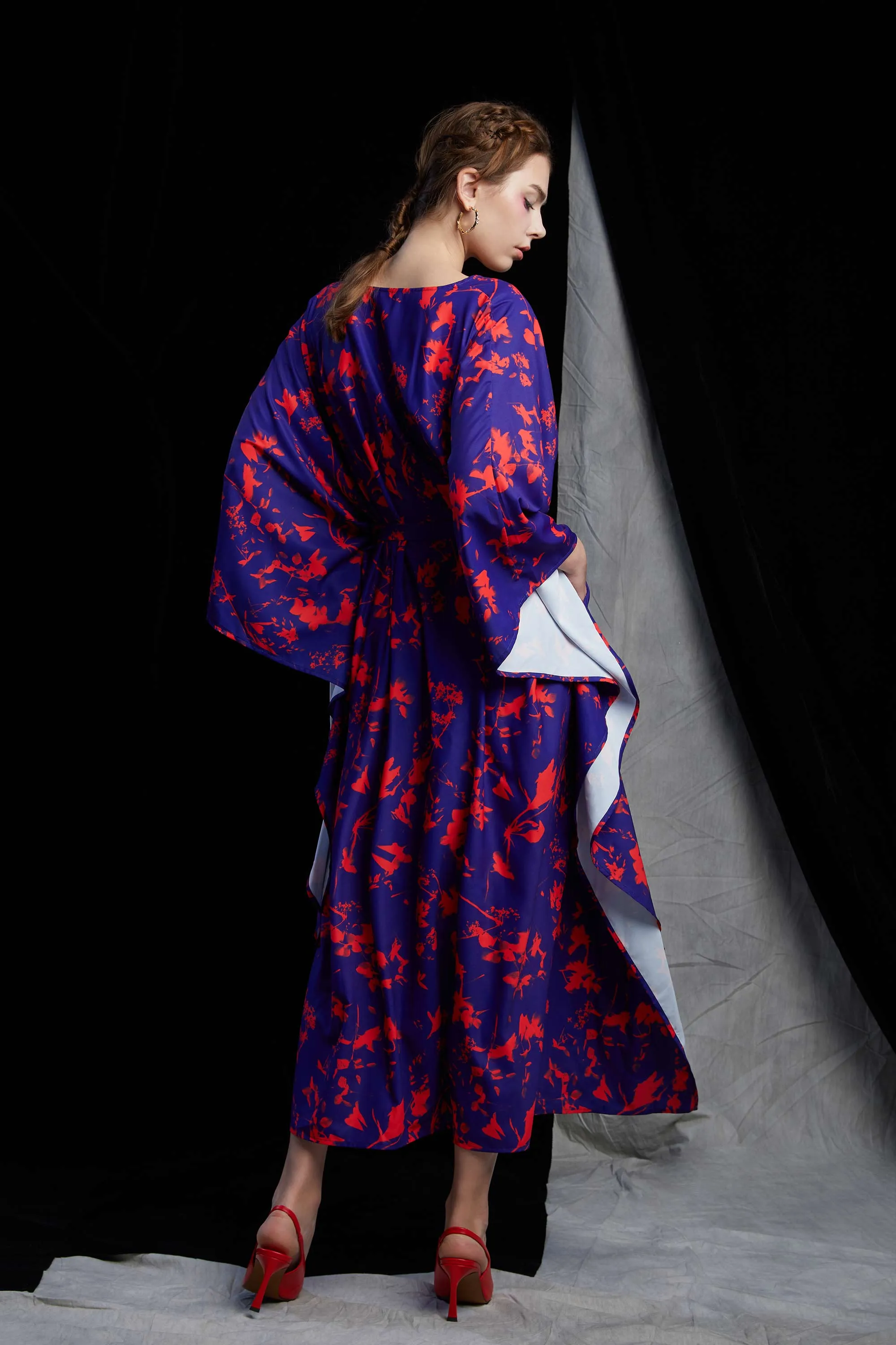 Kaftan (Blue Flamingo Cyanotype)