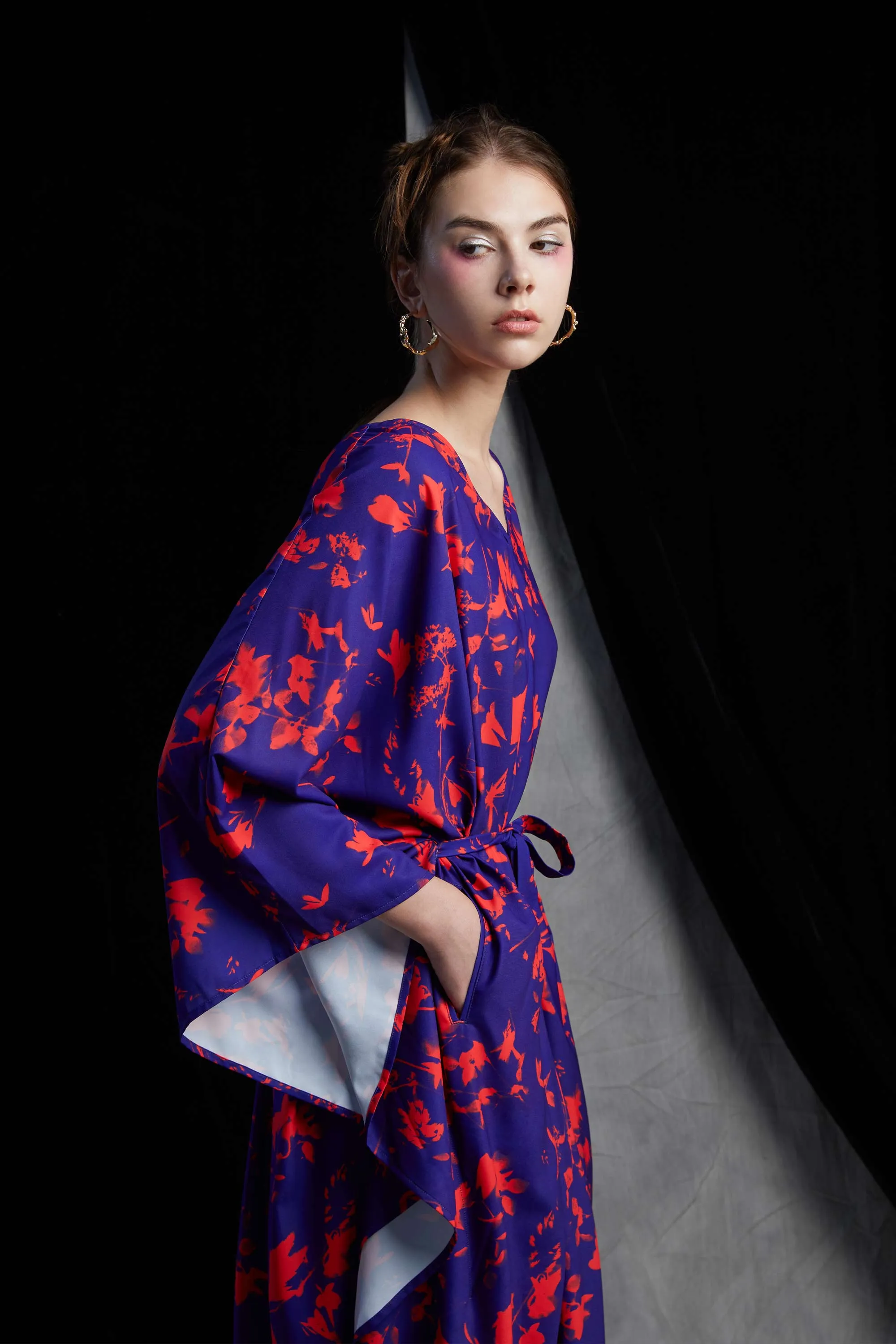Kaftan (Blue Flamingo Cyanotype)