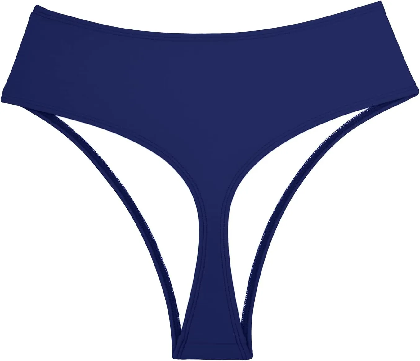 Kepblom Women's Thong Rave Bottoms High Waisted Bikini Bottom High Cut Panties for Dance Festival