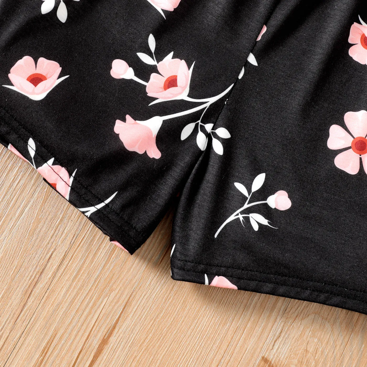 Kid Girl Floral Print Halter Rompers