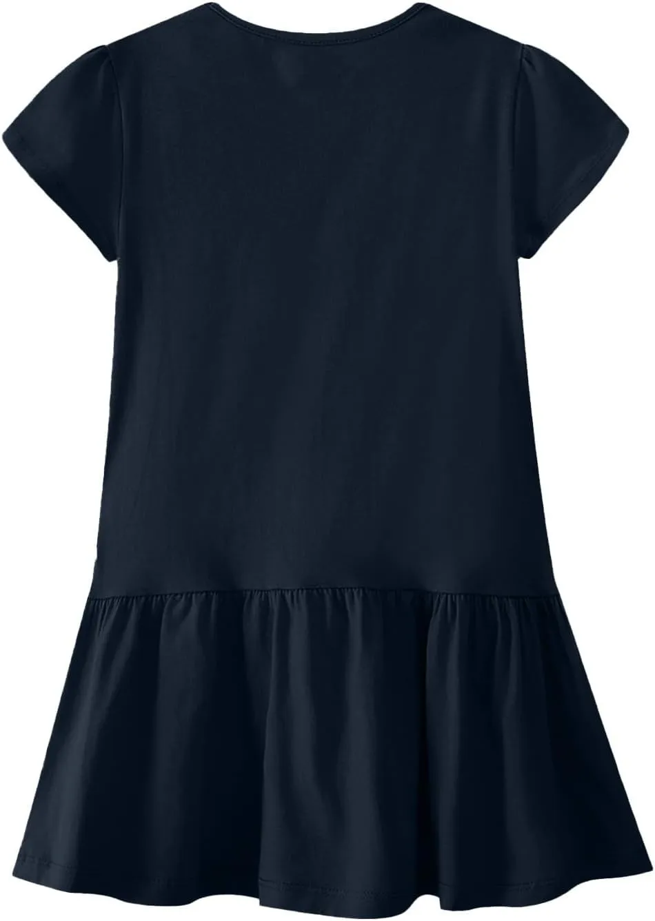 Ladies Church Dresses Comfy Stetchy Short Sleeve Ruffle Hem Short Business Work Dress Loose Swimsuit Coverup for Women