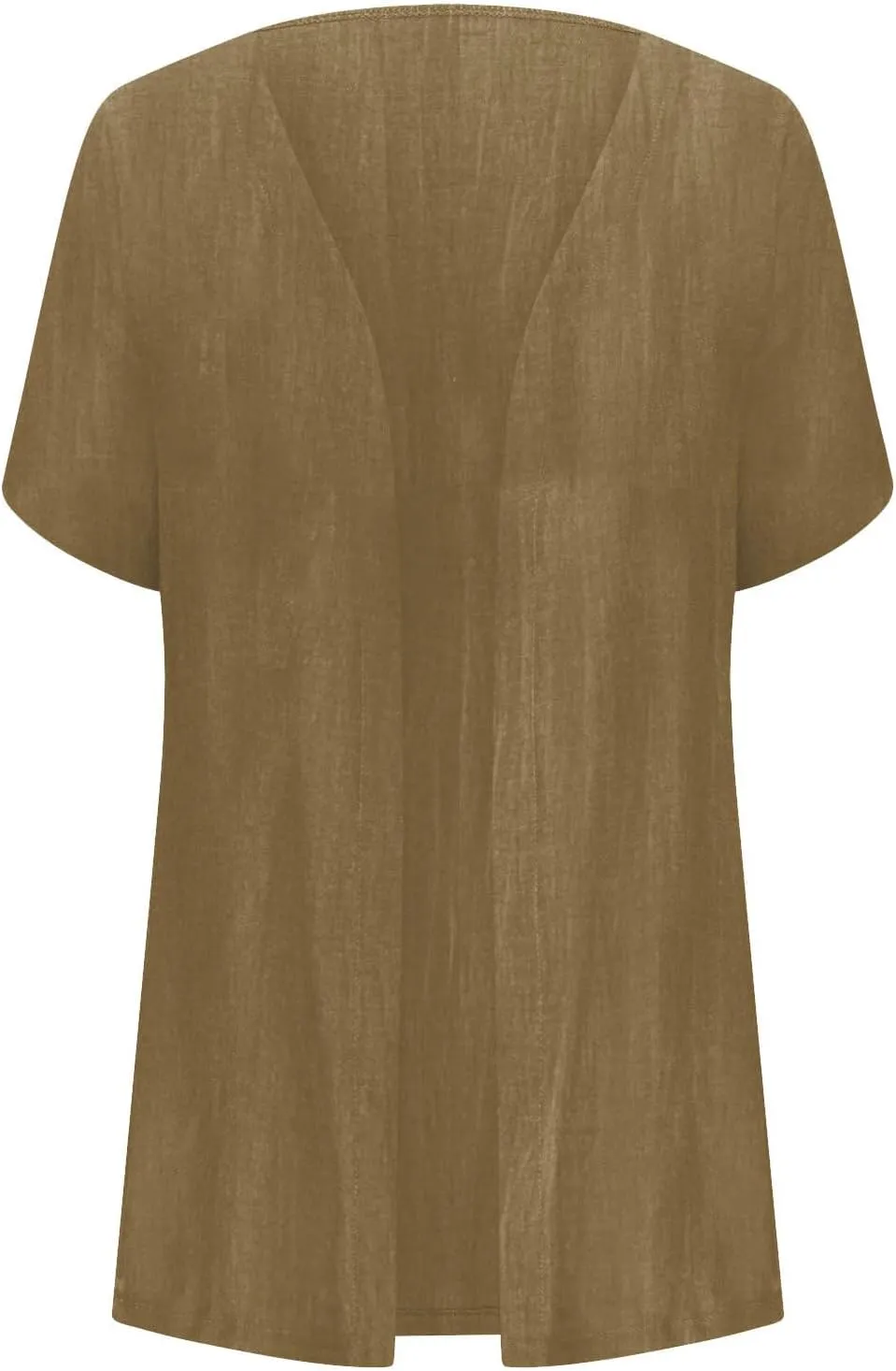 Lightweight Summer Short Sleeve Cardigan for Women Trendy Cotton Linen Kimono Cover Up Casual Loose Beach Cover Ups