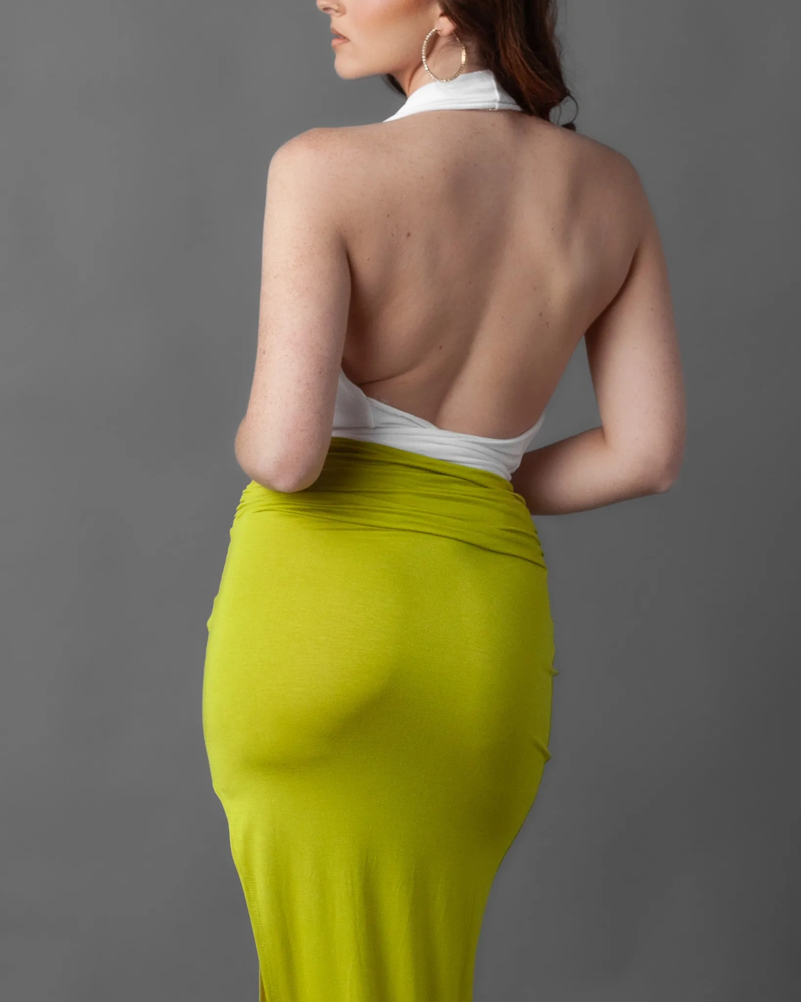 Luanda Maxi Jersey Knit Skirt   Slit