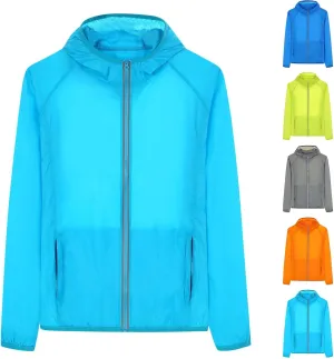 Men & Women Sun Protection UV Jacket Unisex Zip Up Hoodie Long Sleeve Hiking Fishing SPF Performance Shirt Rash Guard
