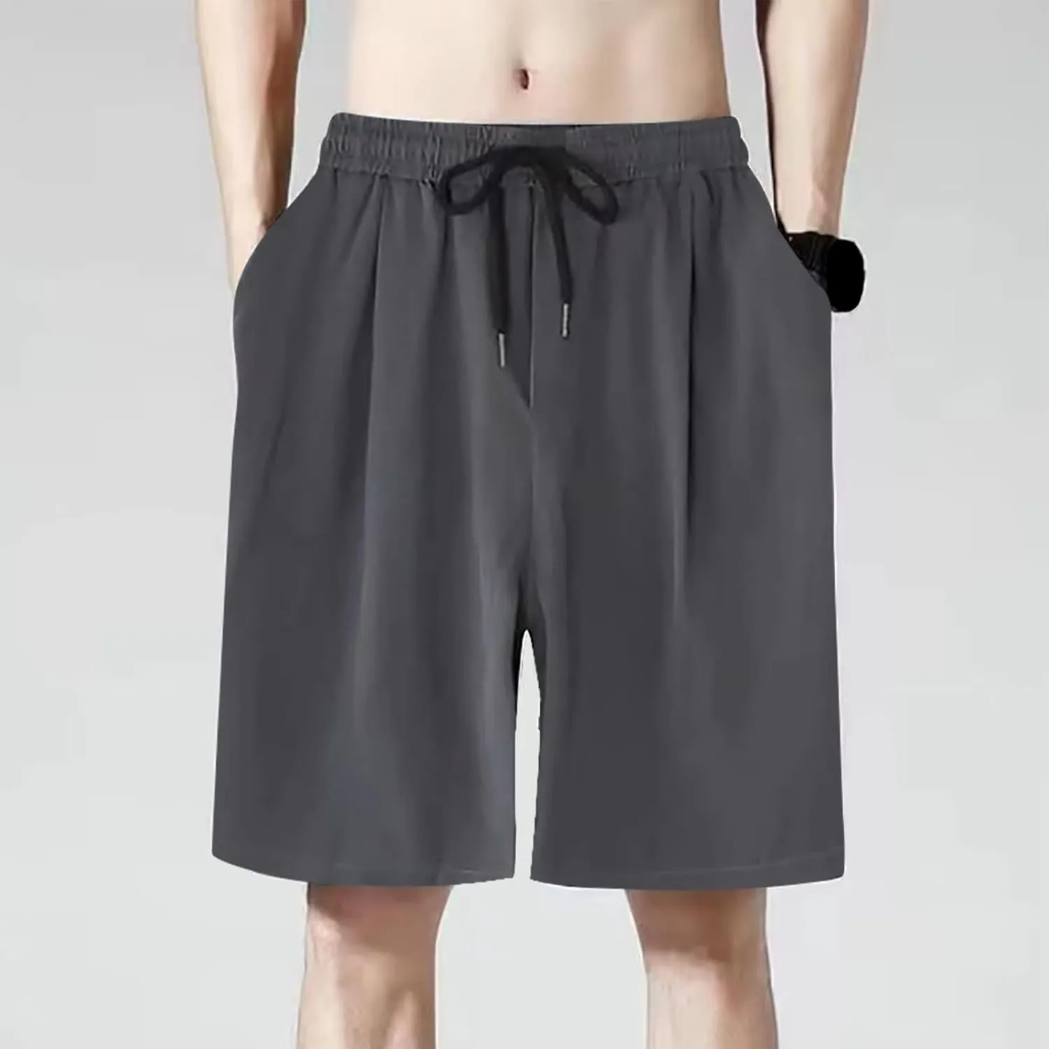 Men's Micro Modal Casual Shorts Athletic Lounge Bottoms Lightweight Running Workout Gym Shorts with Pockets