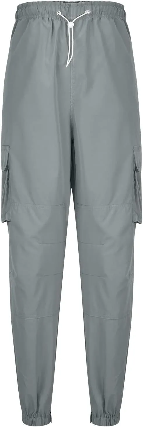 Men's Relaxed Fit Cargo Pants Baggy Straight Leg Pant Outdoor Sweatpants Loose Comfy Trousers Track Bottoms Plus Size