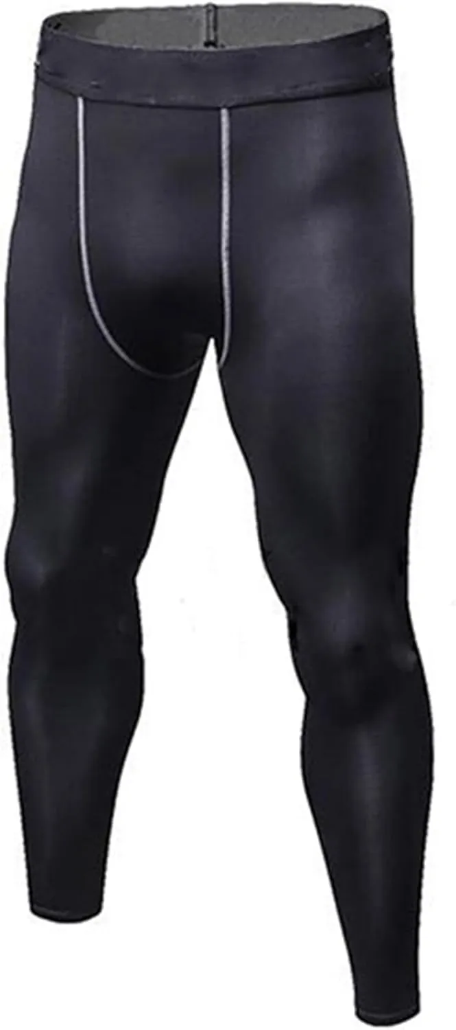 Mens Thermal Compression Pants Athletic Sports Leggings Base Layer Running Cycling Tights Leggings Workout Bottoms
