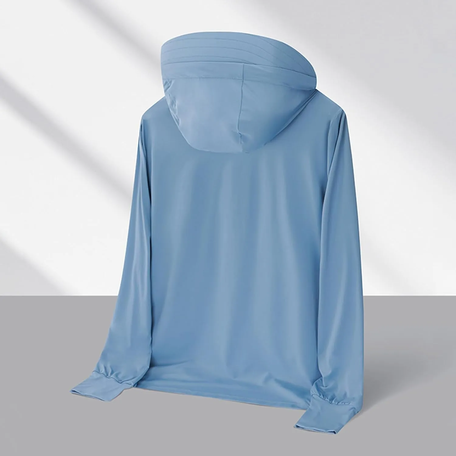 Men's UPF 50 Sun Protection Jacket Outdoor Lightweight Full Zip Long Sleeve Cooling Hiking Fishing Performance Shirts