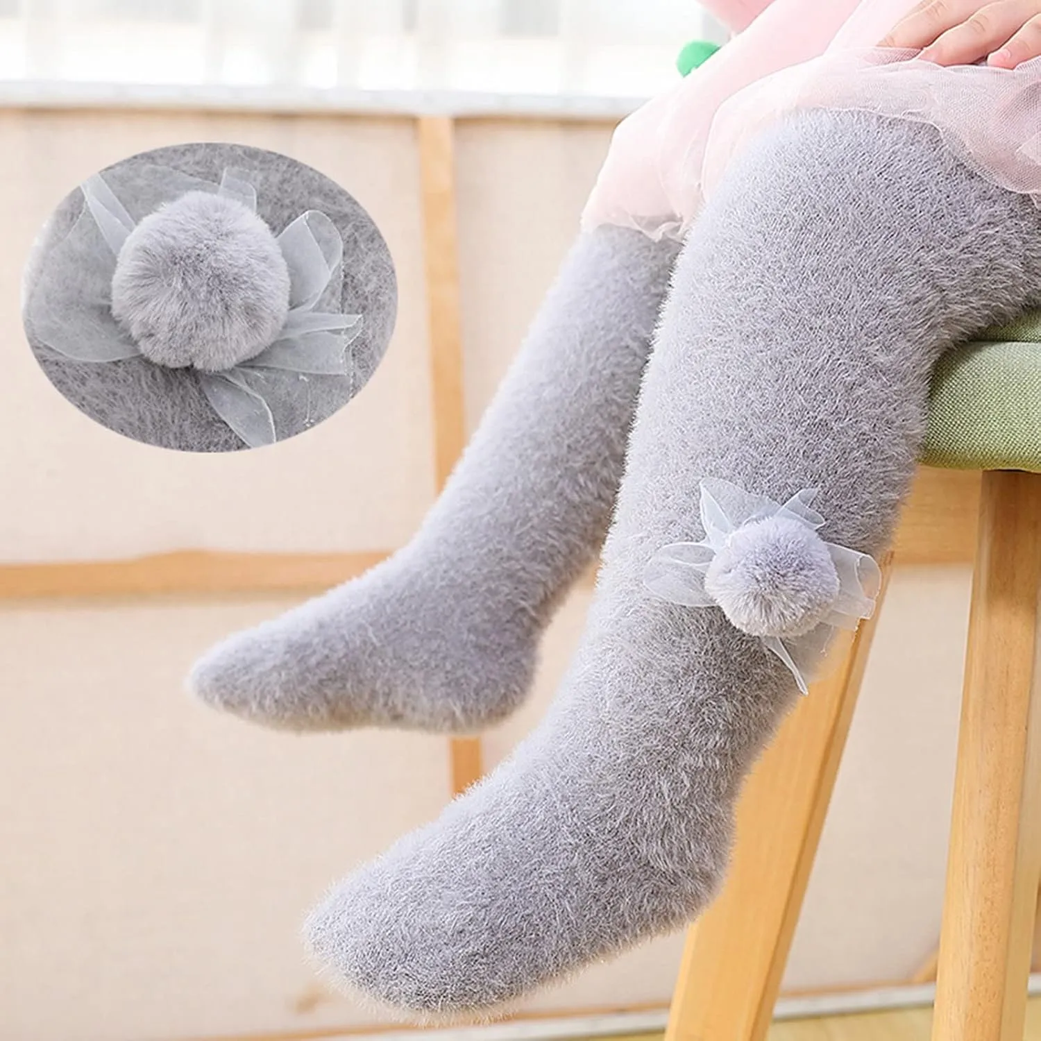 Newborn Baby Girls Soft Warm Winter Tights Stocking Leggings Toddler Long Pants Tights Cute
