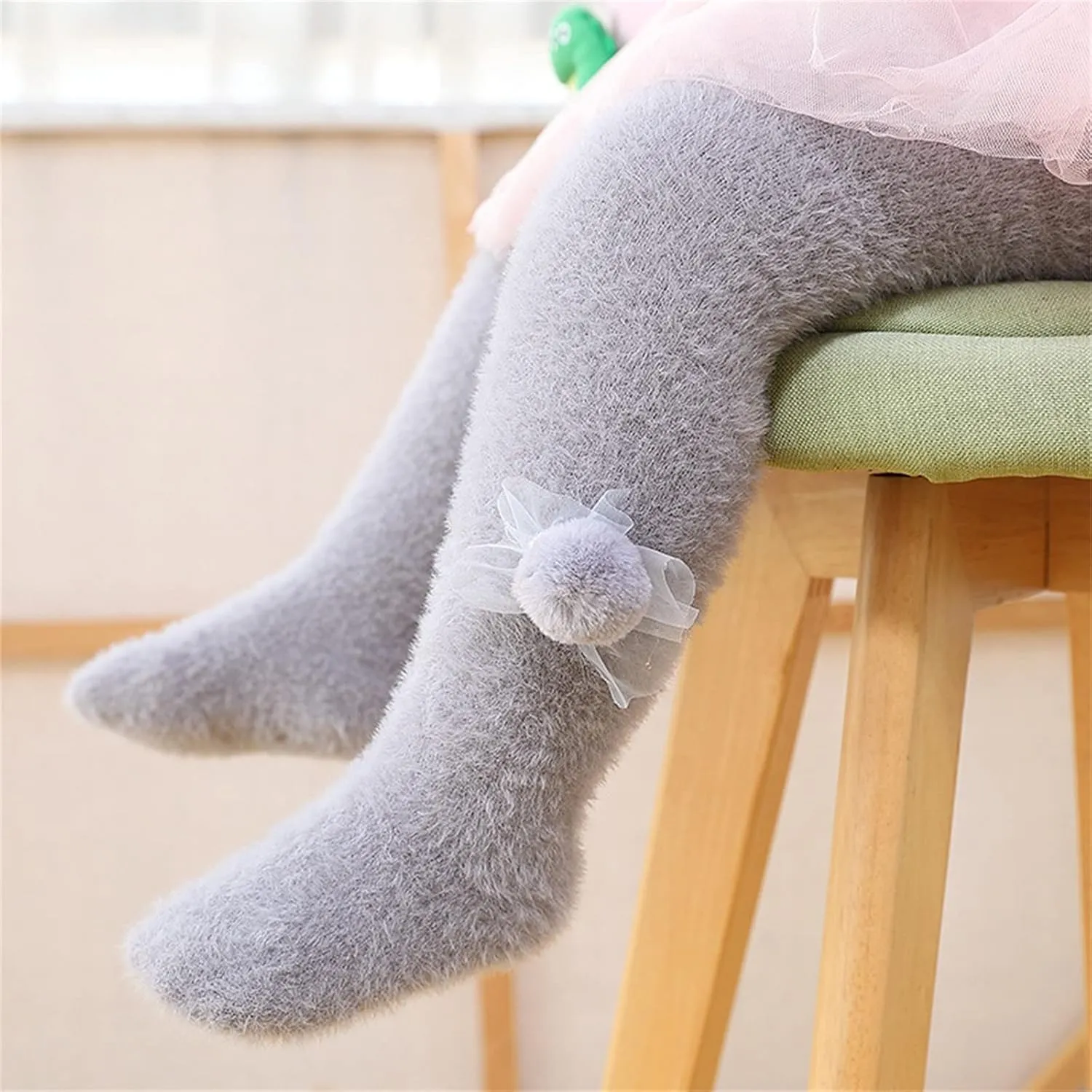 Newborn Baby Girls Soft Warm Winter Tights Stocking Leggings Toddler Long Pants Tights Cute