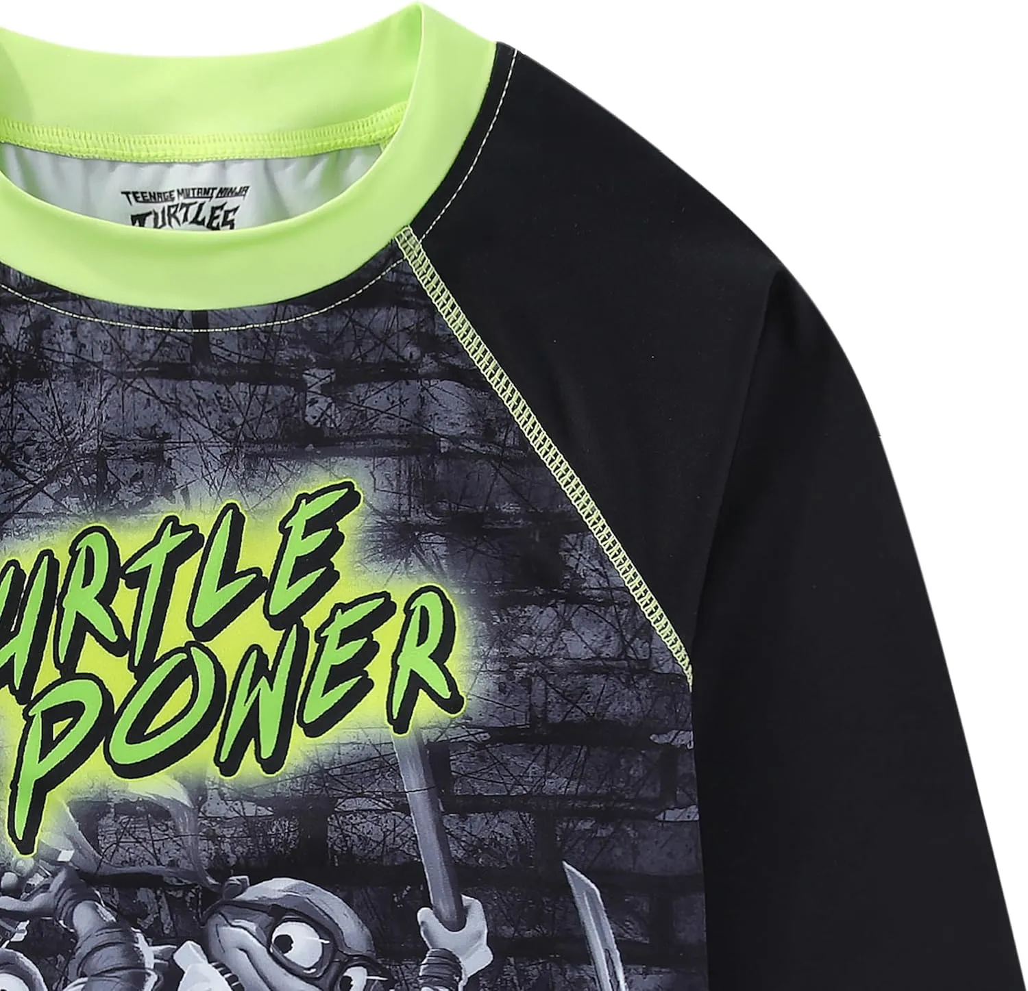 Nickelodeon Teenage Mutant Ninja Turtles Boys UPF 50  Rash Guard and Swim Trunks for Big Kids