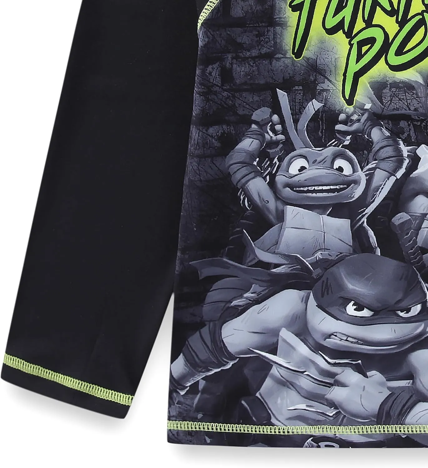 Nickelodeon Teenage Mutant Ninja Turtles Boys UPF 50  Rash Guard and Swim Trunks for Big Kids