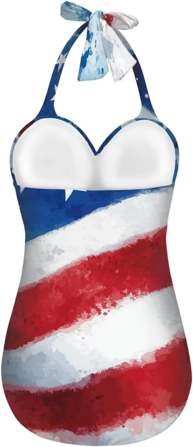 Patriotic One Piece Swimsuits for Women Sexy Swimsuits for Women One Piece