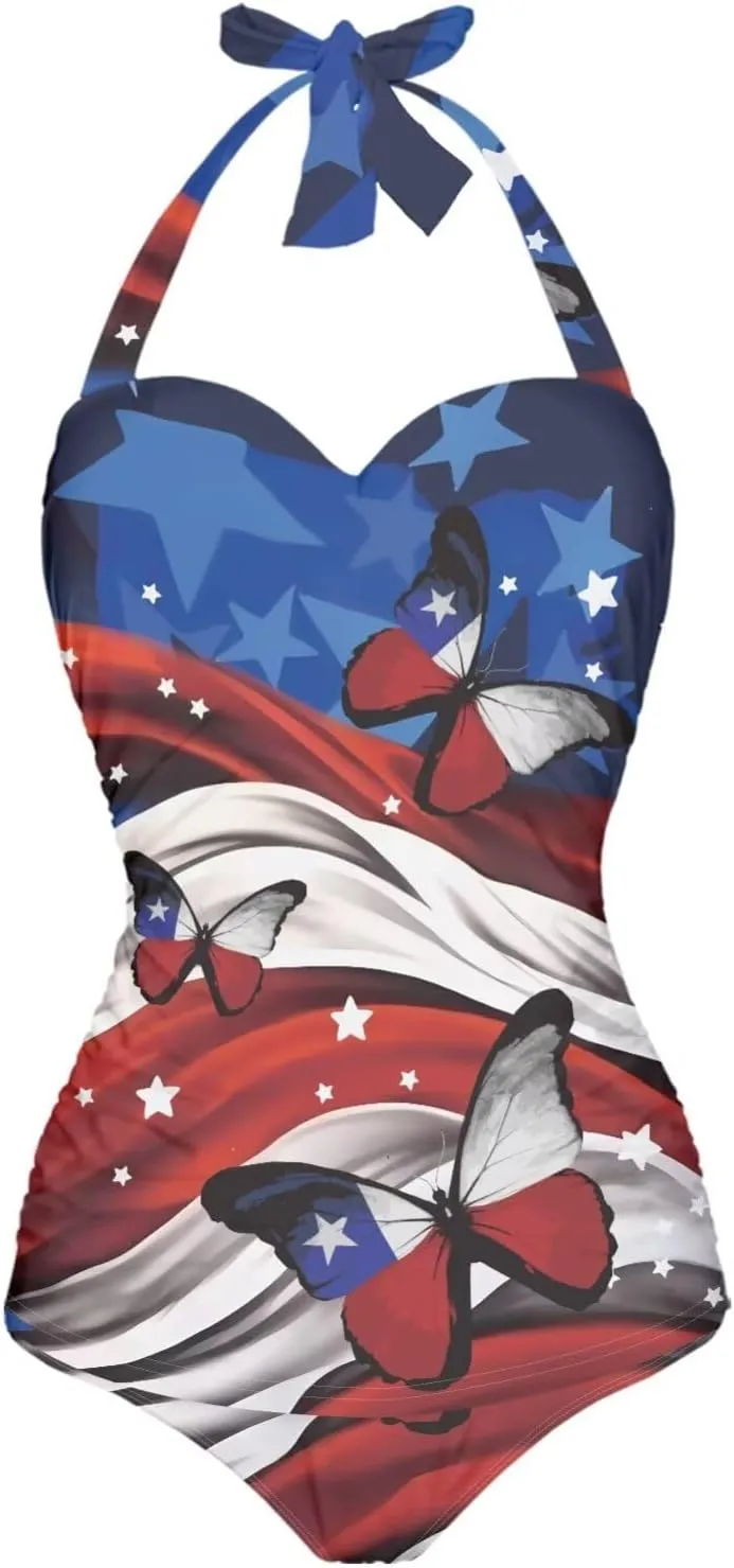 Patriotic One Piece Swimsuits for Women Sexy Swimsuits for Women One Piece