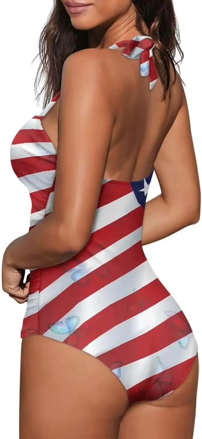Patriotic One Piece Swimsuits for Women Sexy Swimsuits for Women One Piece