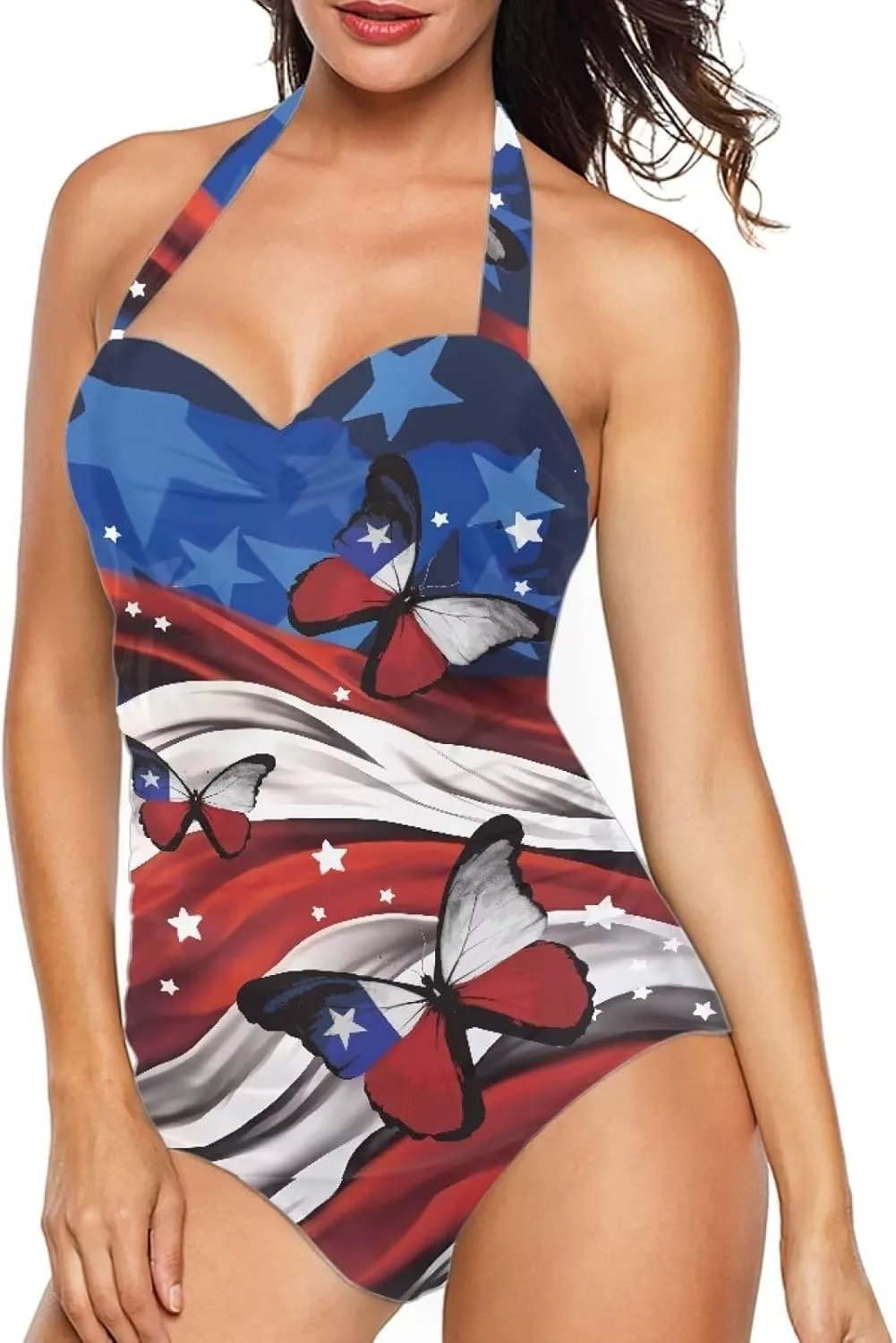 Patriotic One Piece Swimsuits for Women Sexy Swimsuits for Women One Piece
