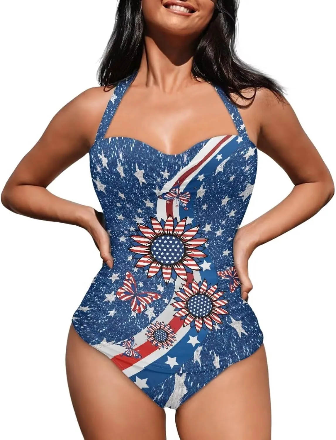 Patriotic One Piece Swimsuits for Women Sexy Swimsuits for Women One Piece