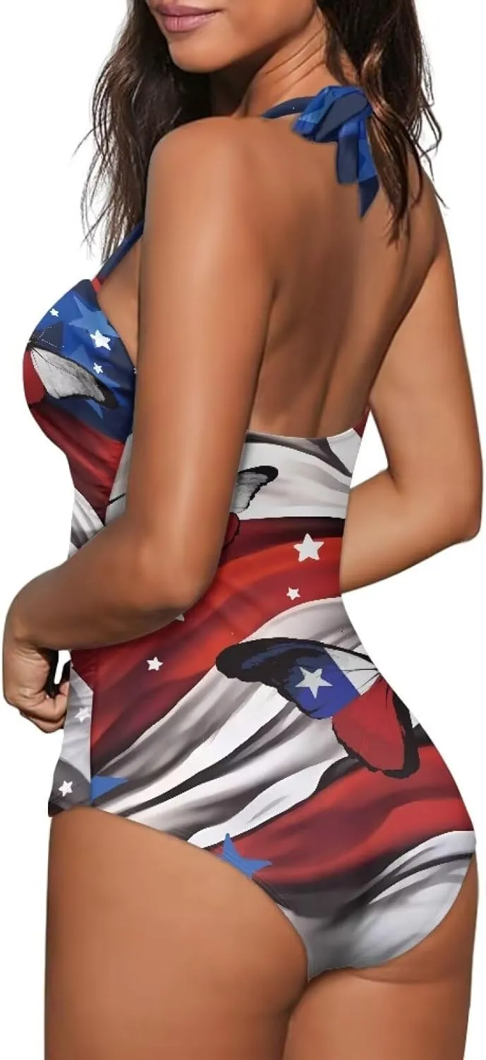 Patriotic One Piece Swimsuits for Women Sexy Swimsuits for Women One Piece