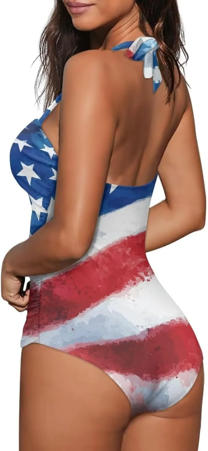 Patriotic One Piece Swimsuits for Women Sexy Swimsuits for Women One Piece