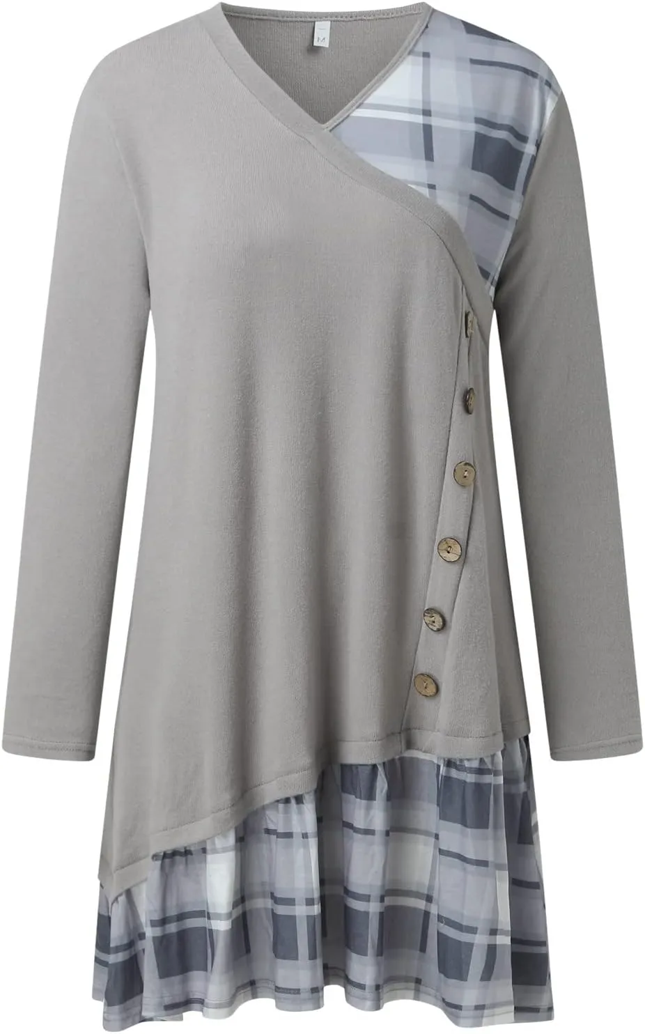 Preppy Shift Dresses for Women 2025 Casual Long Sleeve V Neck Graduation Dress Vacation Girls Night Out Outfits for Women