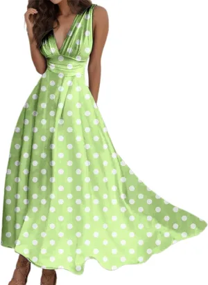 PTOLOCIF Sundresses for Women 2025 Sleeveless Spaghetti Strap Long Dresses Scoop Neck Smocked Ruffle Flowy Boho Maxi Dress