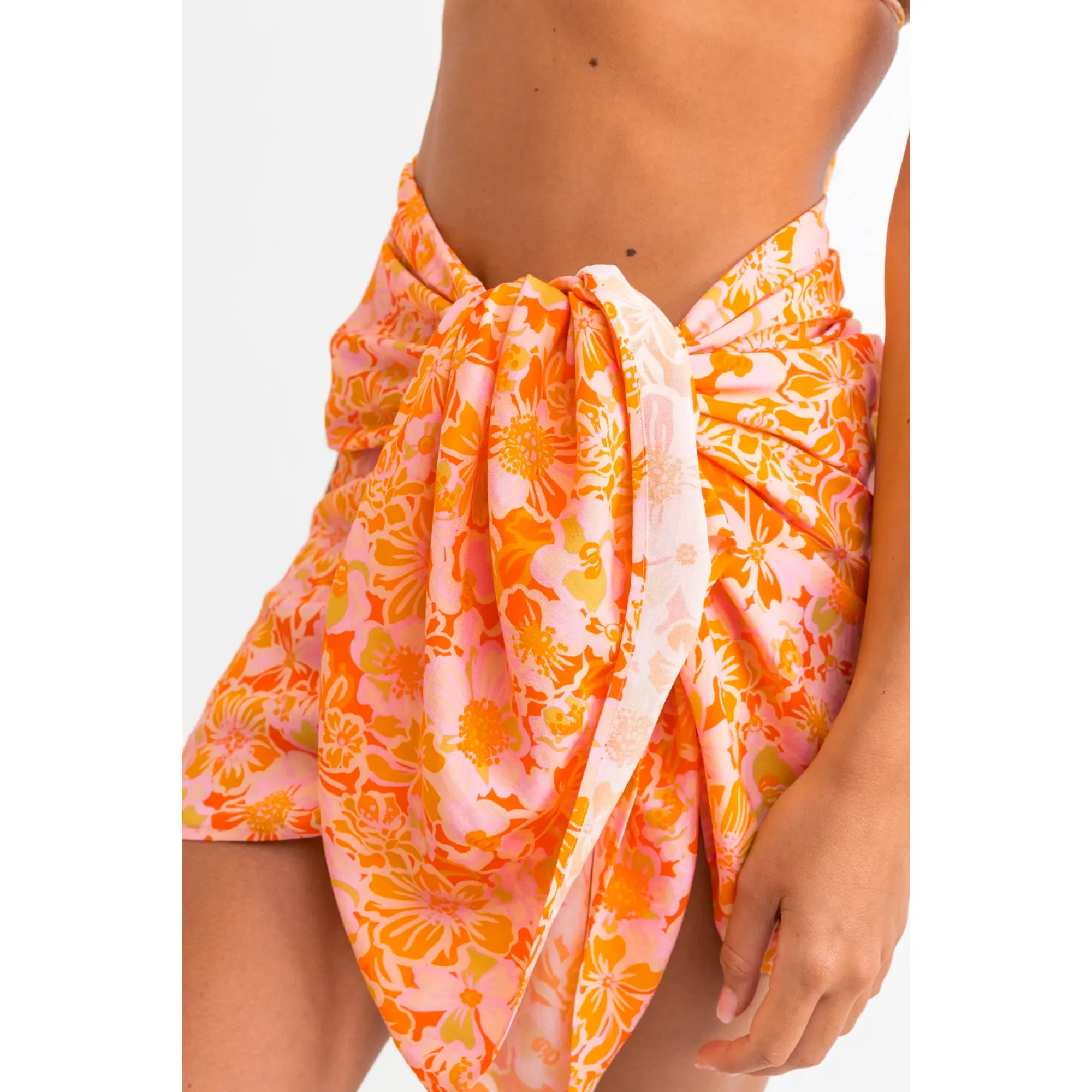 Rhythm Evangeline Floral Women's Sarong - Orange