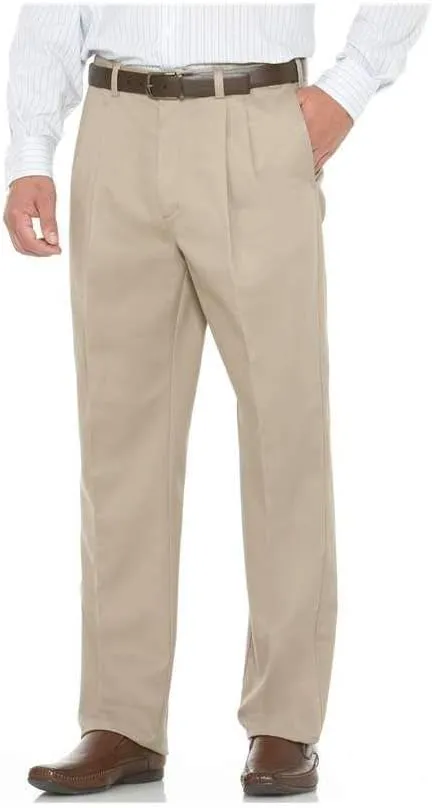 Savane Men's Ultimate Performance Stretch Chino Pants with Expandable Waist, Wrinkle Resistant (Available in Big & Tall)