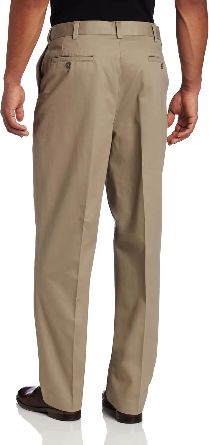 Savane Men's Ultimate Performance Stretch Chino Pants with Expandable Waist, Wrinkle Resistant (Available in Big & Tall)