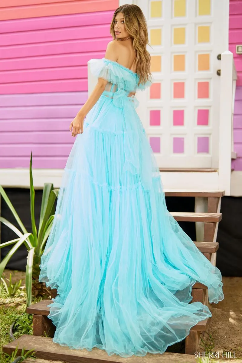 Sherri Hill A-Line Corset Prom Dress 56068