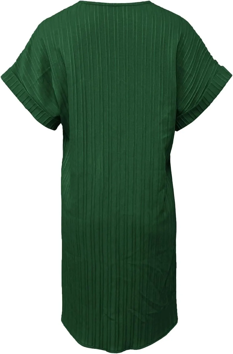 Shift Dresses for Women 2025 Trendy Dressy Texture Button V Neck Business Work Dress with Sleeves Beach Vacation Clothes