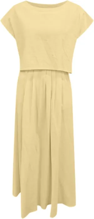 Shirt Dresses for Women 2025 Summer Elegant Drop Waist Flowy Swing Spring Wedding Guest Dress Preppy Cowgirl Outfits