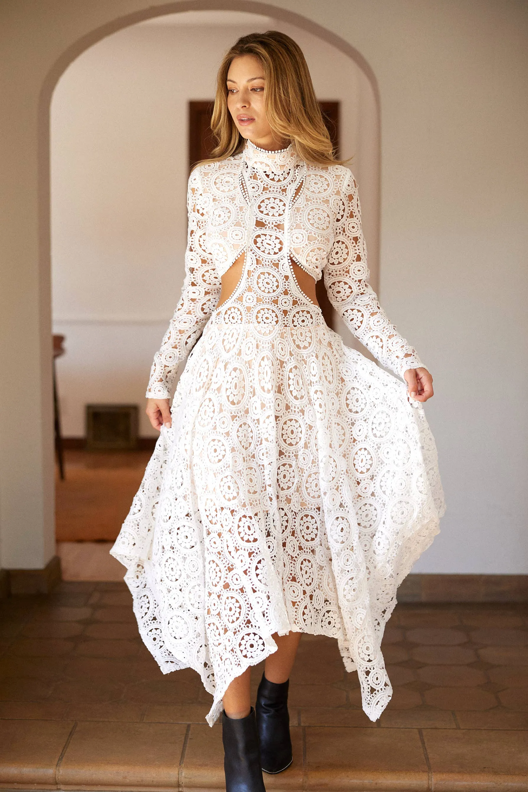 Stevie Lace Midi Dress