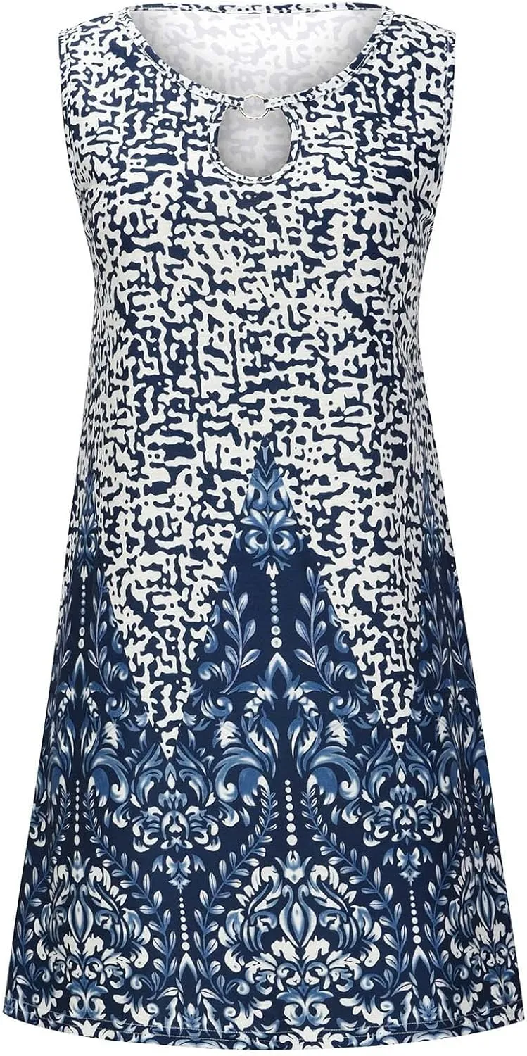 Summer Beach Dresses for Women 2025 Vacation Casual Cotton Sundress, Boho Sundress, Cruise Wear, Hawaiian Dresses
